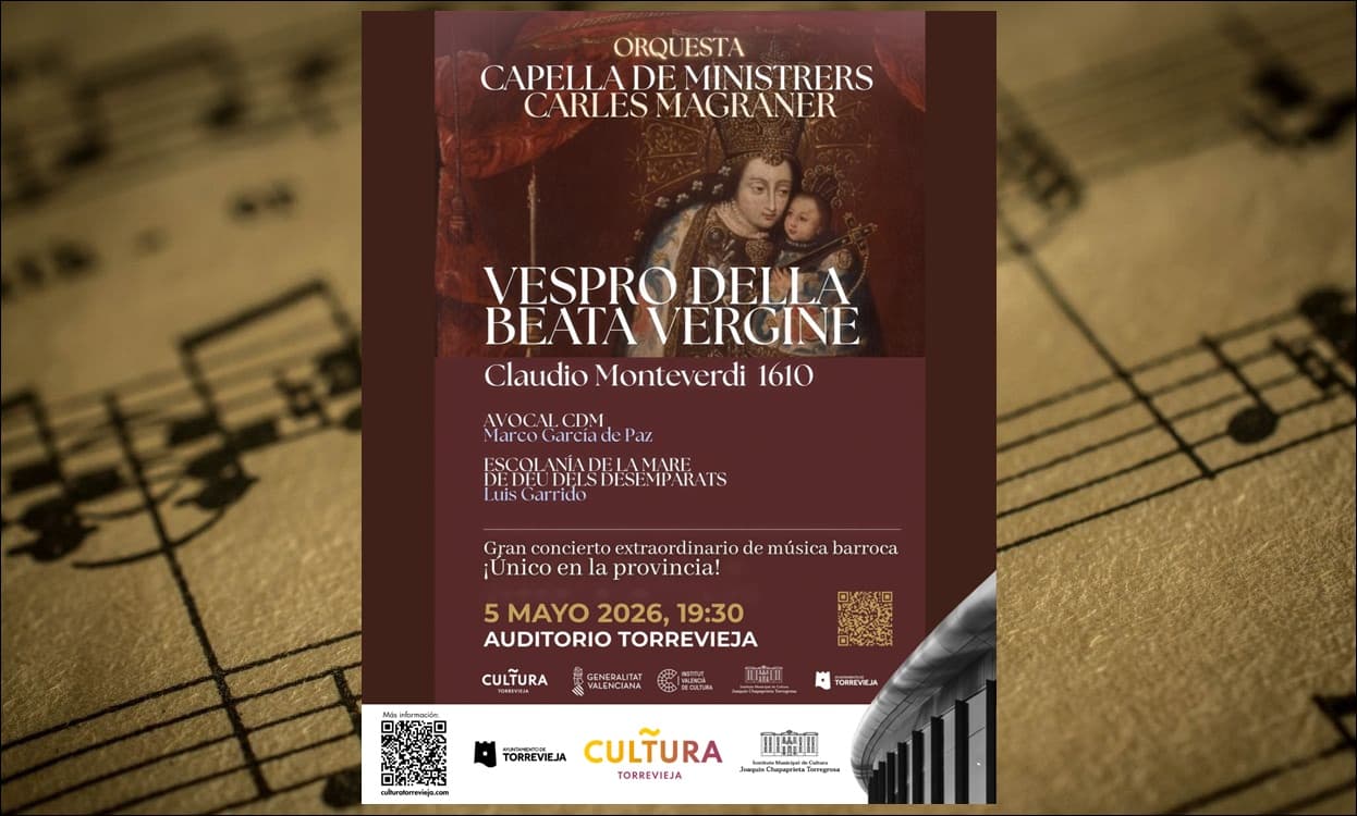 Torrevieja acoge el Vespro de Monteverdi: orgullo y deber de preservar nuestra herencia musical
