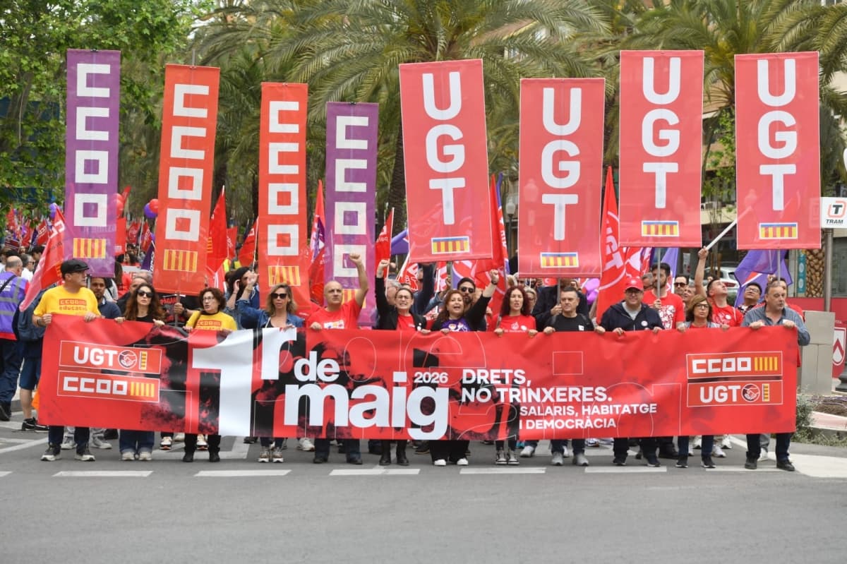 El Primero de Mayo en Alicante: salarios, vivienda y la voz del trabajo que no se rinde
