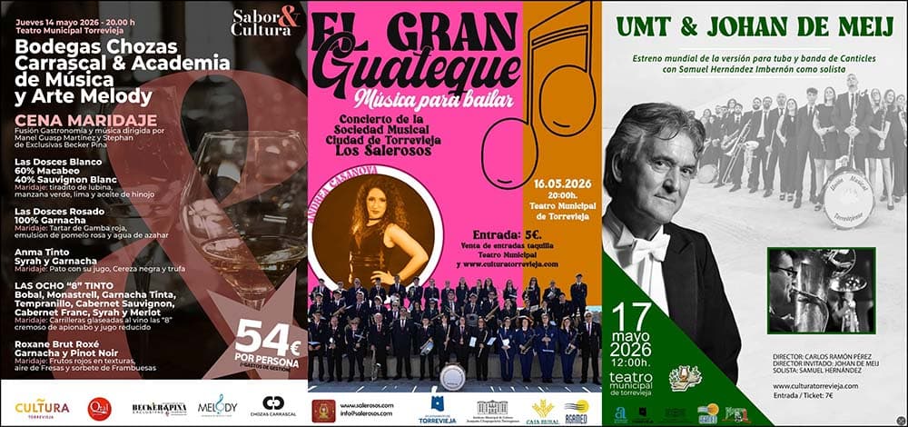 El Teatro Municipal: epicentro de cultura y orgullo torrevejense esta semana