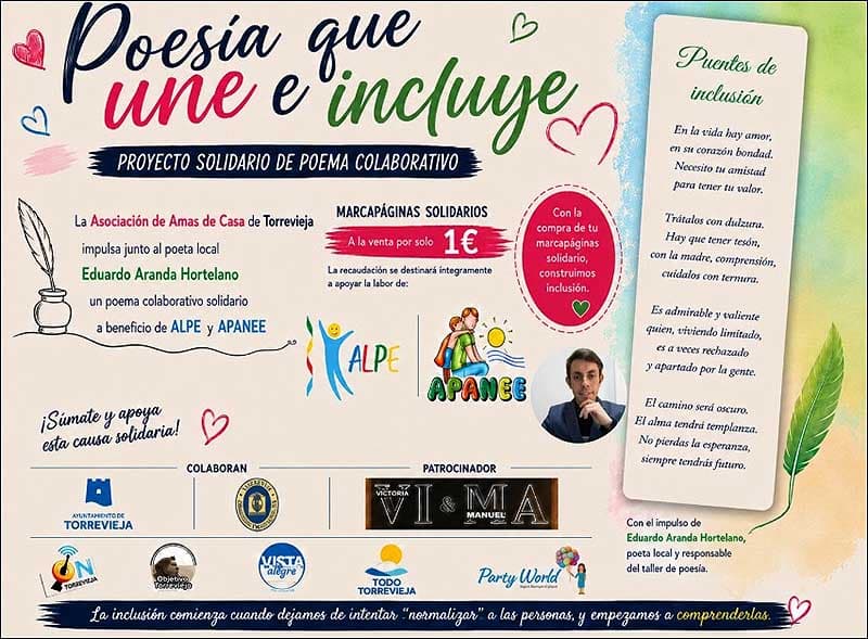 Puentes de Inclusión: poesía local que construye solidaridad tangible